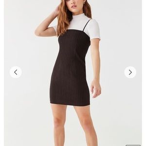 🖤 Black & White Pinstripe Forever 21 Mini Dress